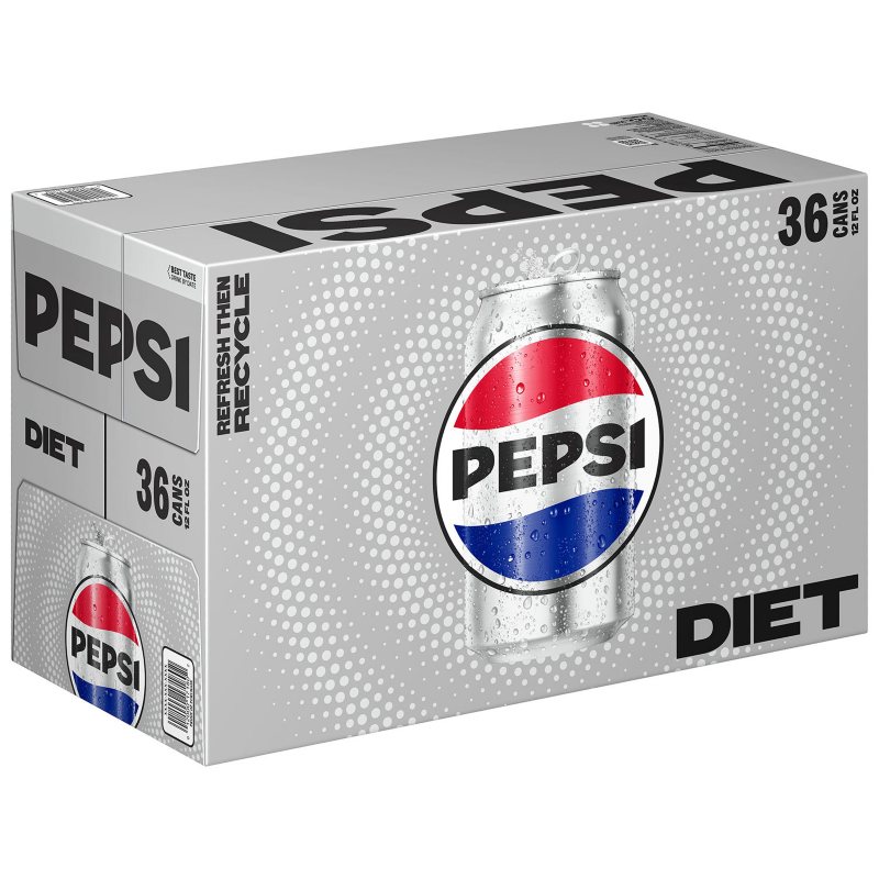 Diet Pepsi Soda Cans 12 fl oz (36-pk)