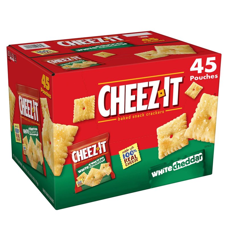 Cheez-It Baked Snack Crackers White Cheddar 1.5 oz (45-pk)