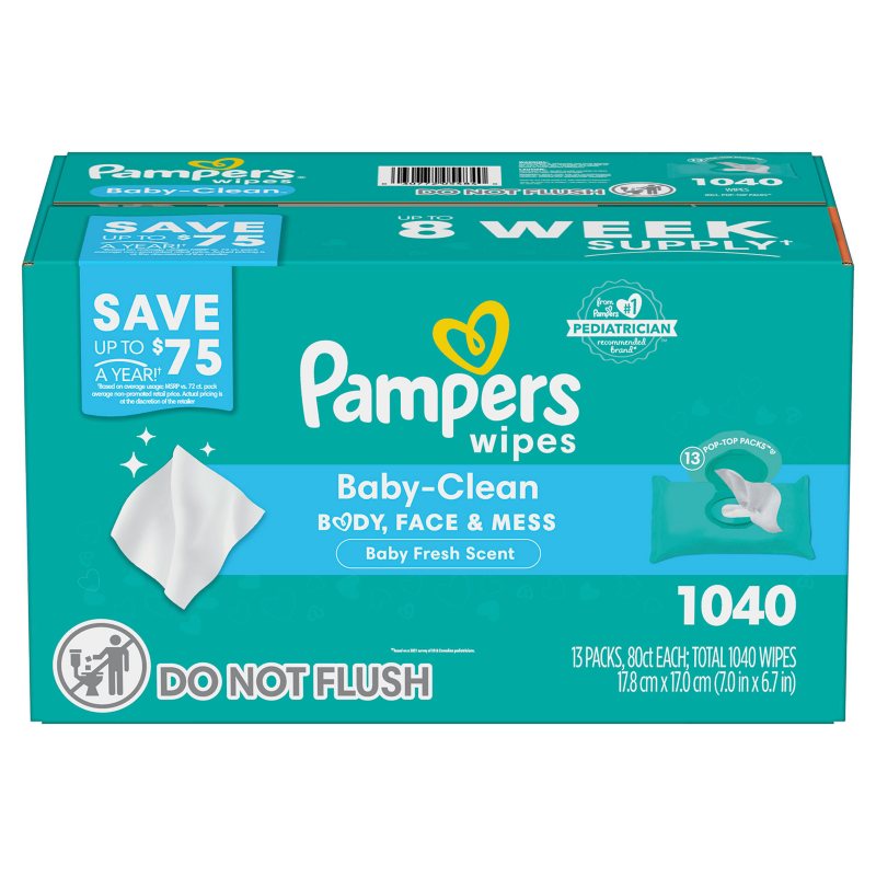 Fashion 1152 pampers wipes