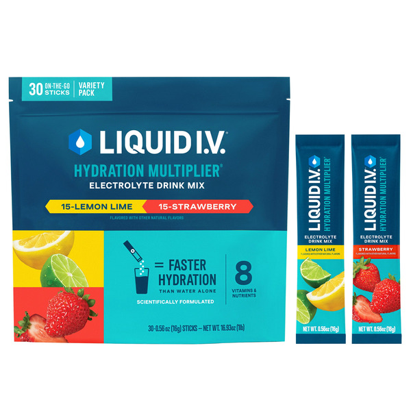 Liquid I.V. Hydration Multiplier Electrolyte Drink Mix, Variety